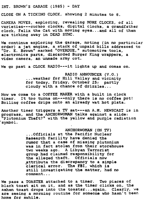 Page One: ‘Back to the Future’ (1985)