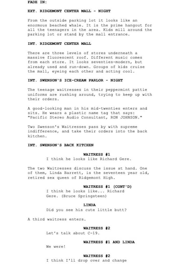 Page One: “Fast Times at Ridgemont High” (1982)