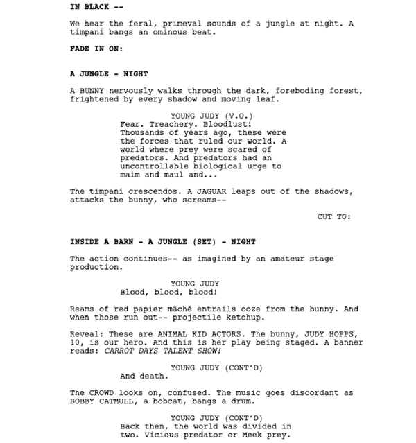 Page One: “Zootopia” (2016)