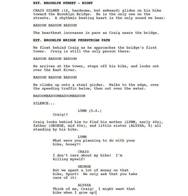 Page One: “It’s Kind of a Funny Story” (2010)