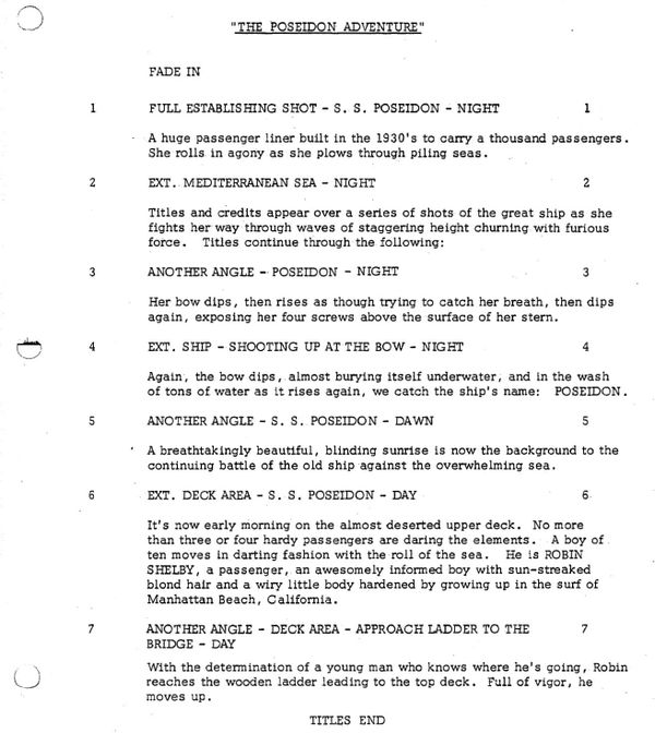 Page One: “The Poseidon Adventure” (1972)