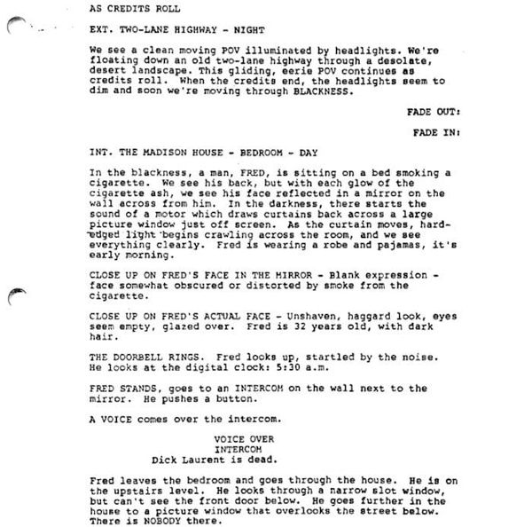 Page One: “Lost Highway” (1997)