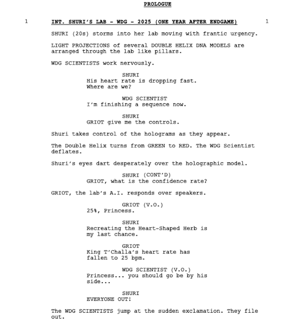 Page One: “Black Panther: Wakanda Forever” (2022)
