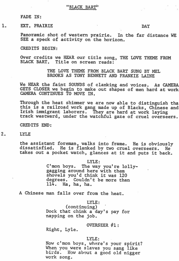 Page One: ‘Blazing Saddles’ (1974)