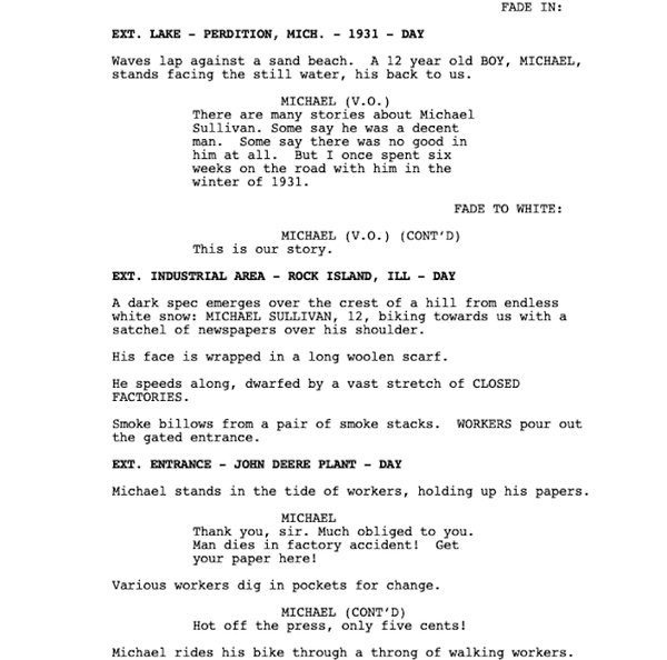 Page One: “Road to Perdition” (2002)