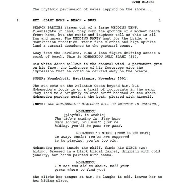 Page One: “The Mauritanian” (2021)