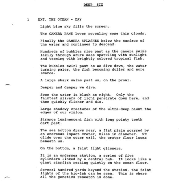Page One: “Deep Star Six” (1989)