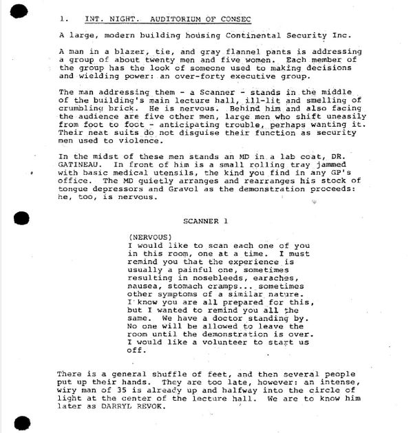 Page One: “Scanners” (1981)