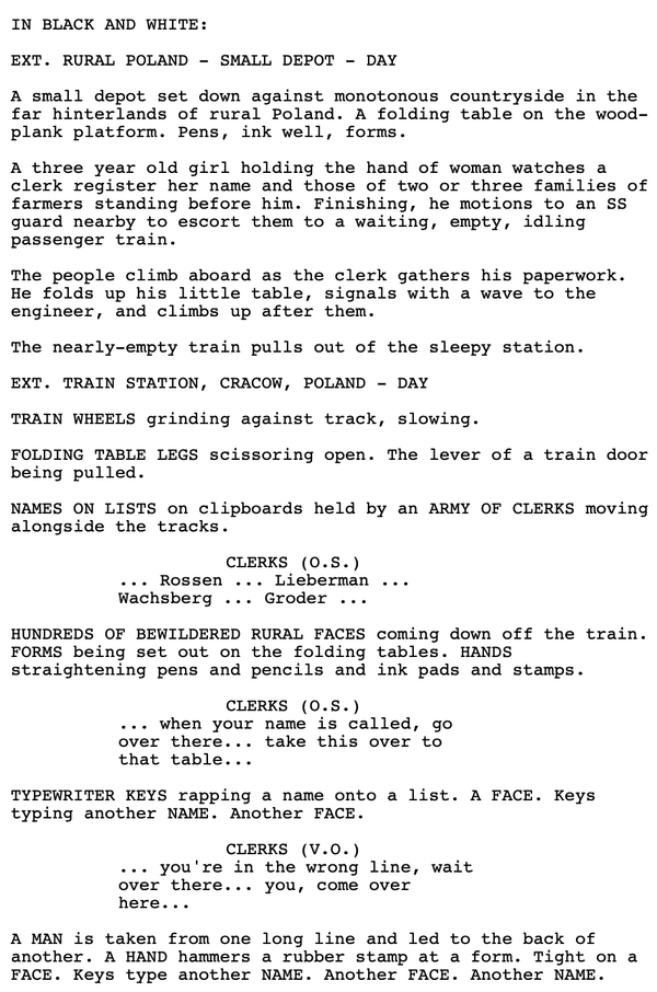 Page One: “Schindler’s List” (1993)