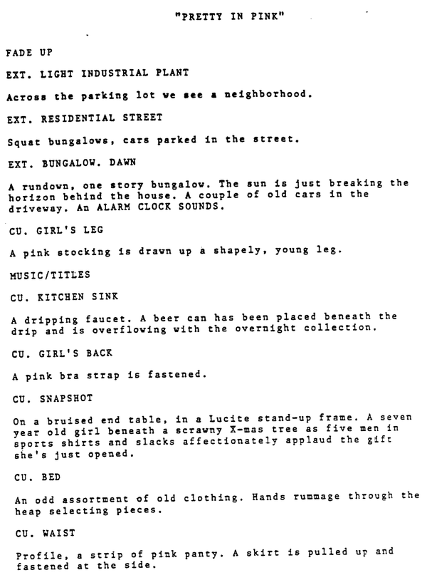 Page One: “Pretty in Pink” (1986)