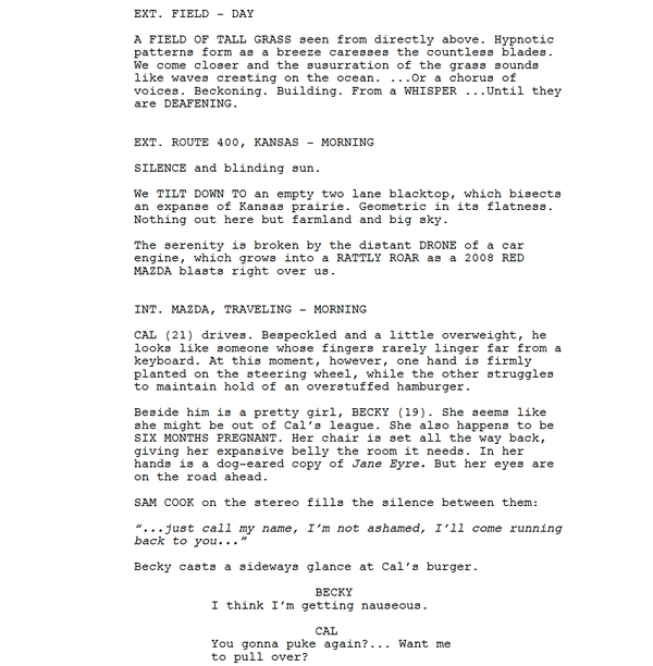 Page One: “In the Tall Grass” (2019)