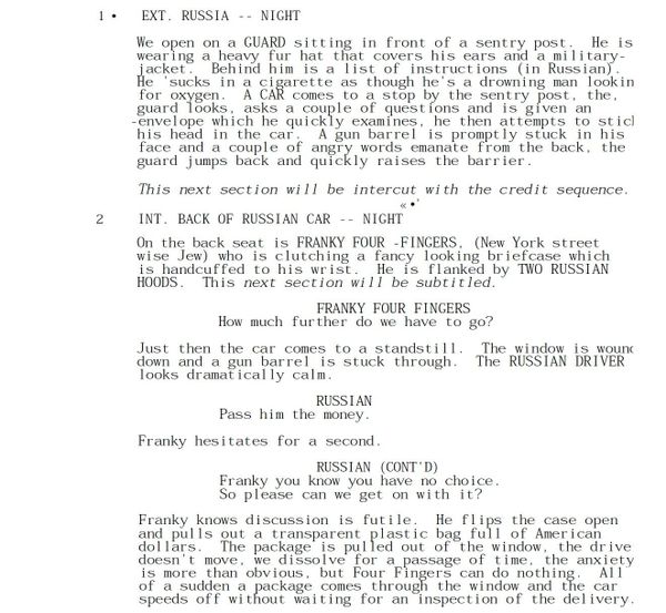 Page One: “Snatch” (2000)