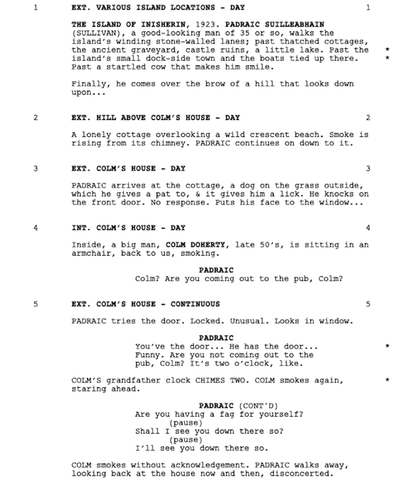 Page One: “The Banshees of Inisherin” (2022)