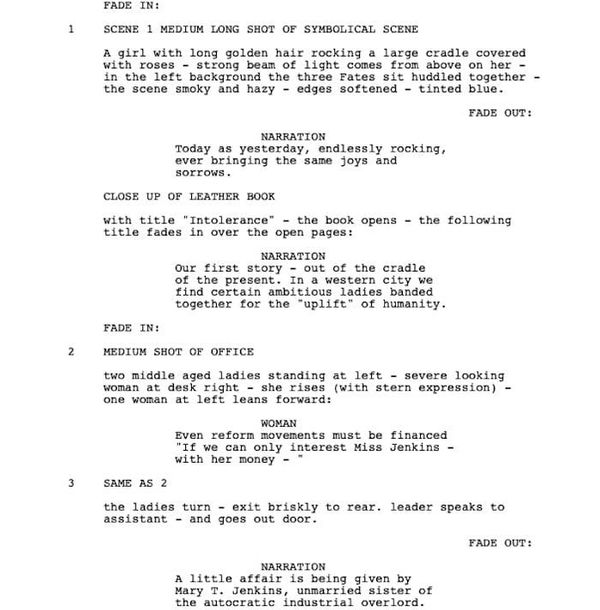 Page One: “Intolerance” (1916)