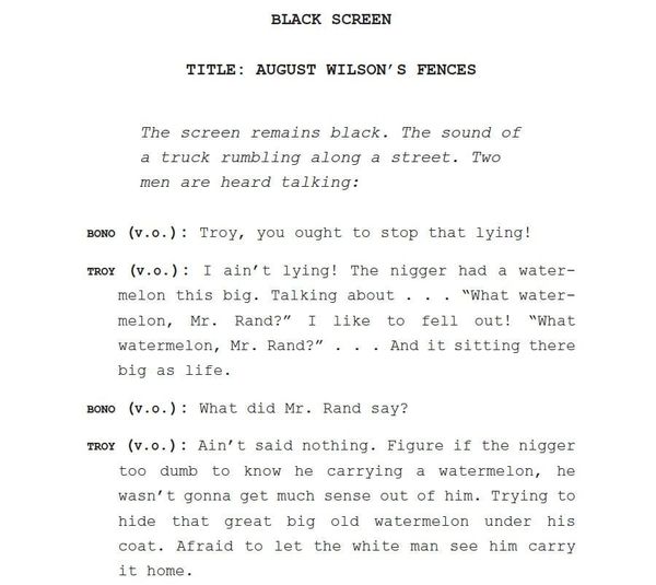 Page One: “Fences” (2016)