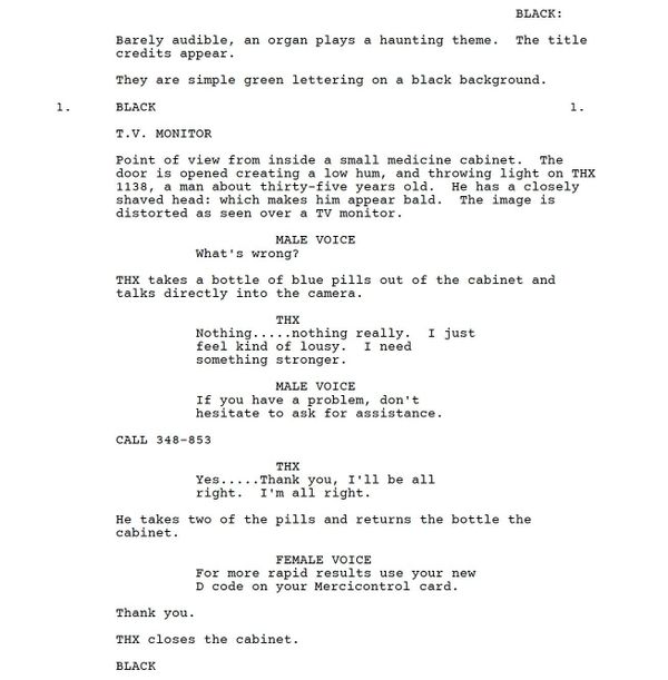 Page One: “THX 1138” (1971)