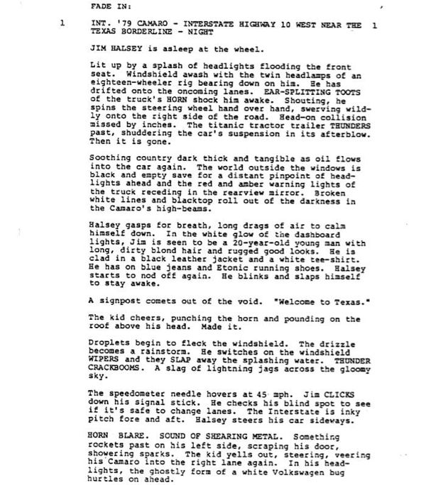 Page One: “The Hitcher” (1986)