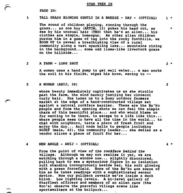 Page One: “Star Trek: Insurrection” (1998)