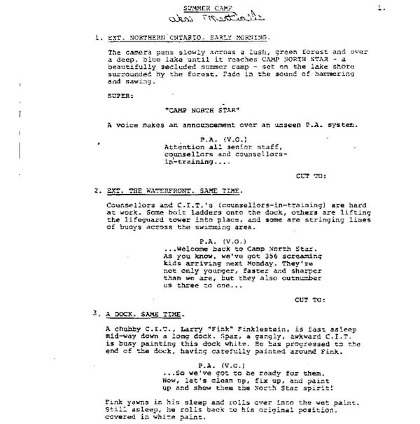 Page One: “Meatballs” (1979)