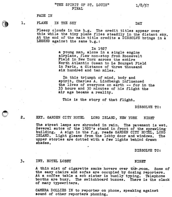 Page One: “The Spirit of St. Louis” (1957)