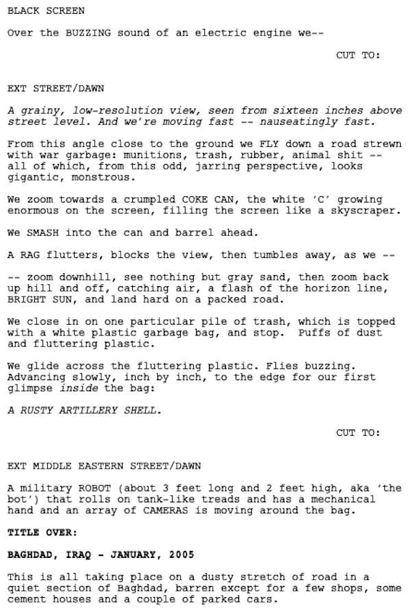 Page One: “The Hurt Locker” (2008)