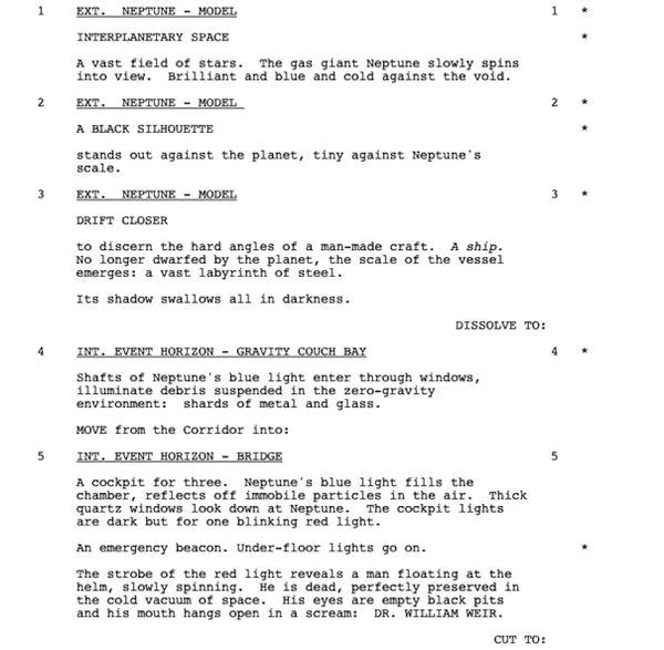 Page One: “Event Horizon” (1997)