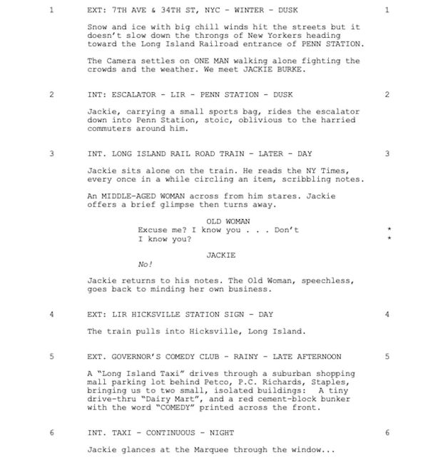 Page One: “The Comedian” (2016)