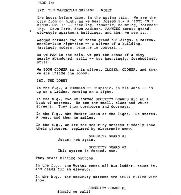 Page One: “Sliver” (1993)