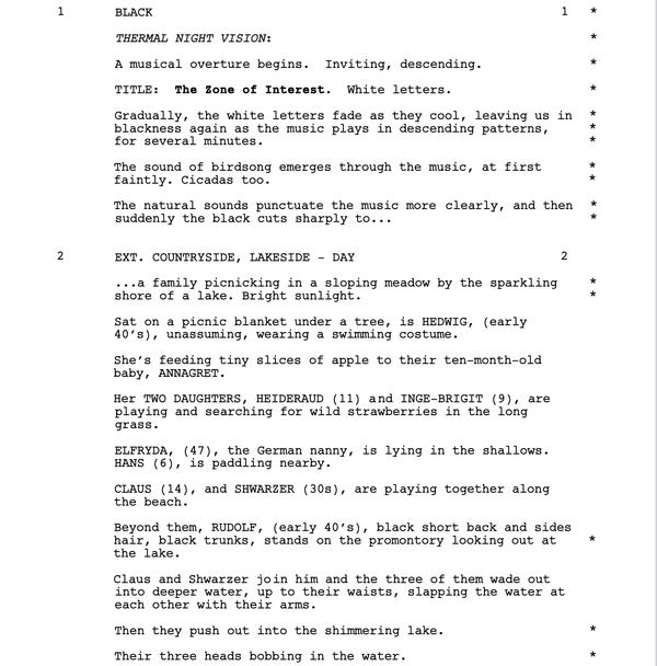 Page One: “The Zone of Interest” (2023)