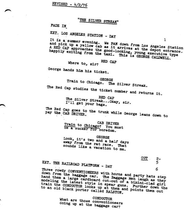 Page One: “Silver Streak” (1976)