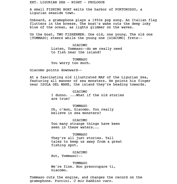 Page One: “Luca” (2021)