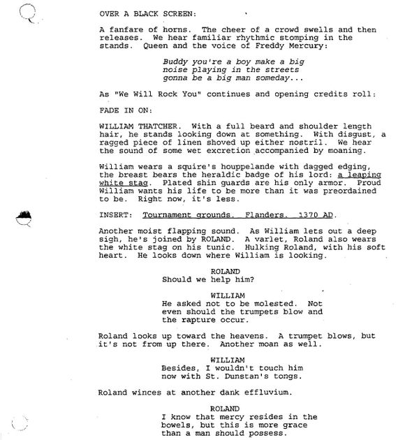 Page One: “A Knight’s Tale” (2001)