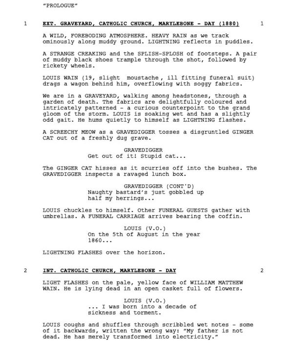 Page One: “The Electrical Life of Louis Wain” (2021)