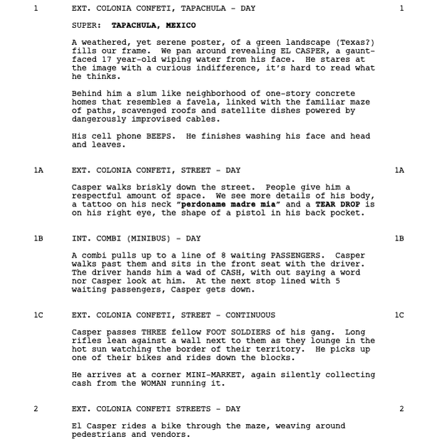Page One: “Sin Nombre” (2009)
