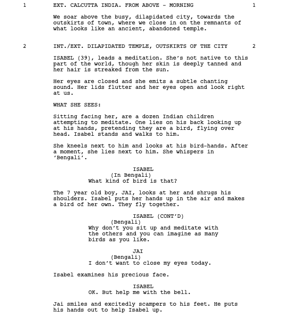Page One: “After the Wedding” (2019)