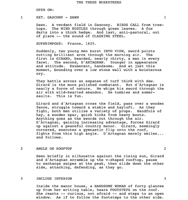 Page One: “The Three Musketeers” (1993)