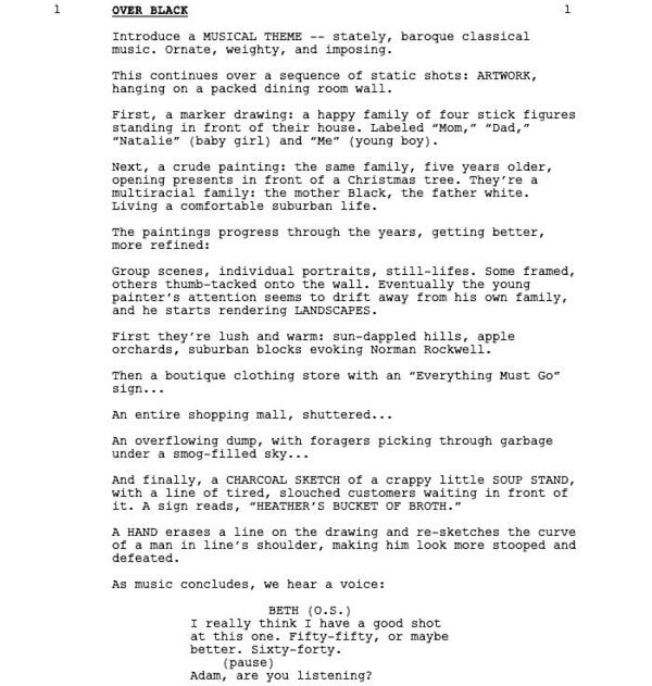 Page One: “Landscape with Invisible Hand” (2023)