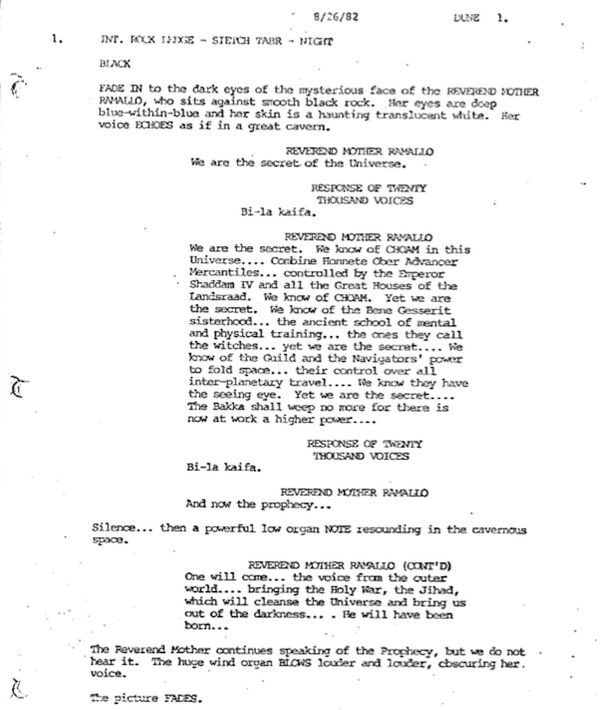 Page One: “Dune” (1984)