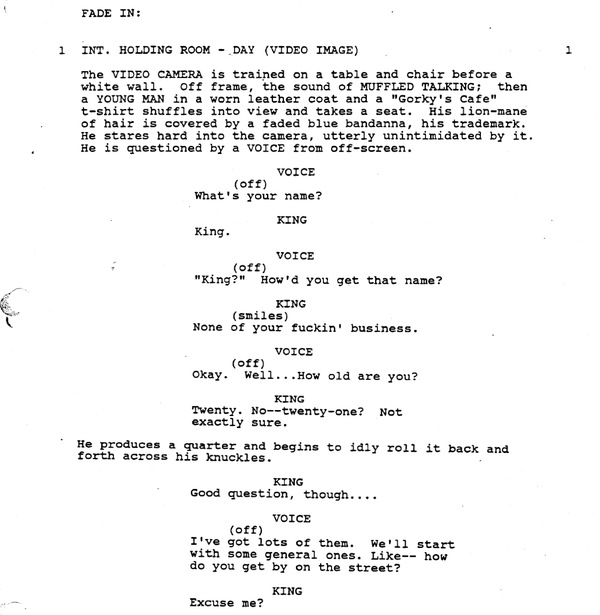 Page One: “Where the Day Takes You” (1992)