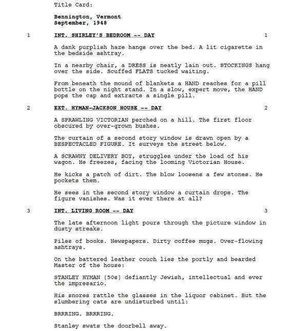 Page One: “Shirley” (2020)