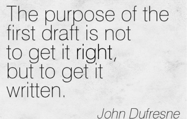 Knock out that first draft!