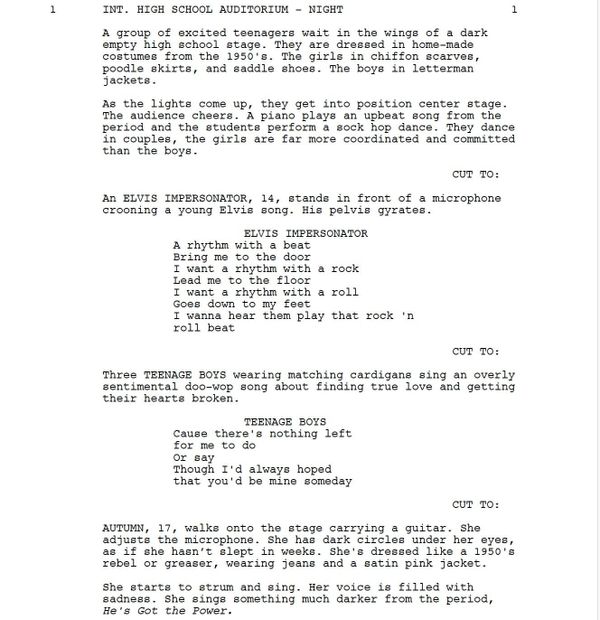 Page One: “Never Rarely Sometimes Always” (2020)