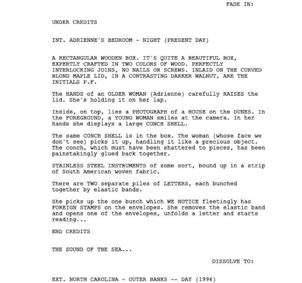 Page One: “Nights in Rodanthe” (2008)