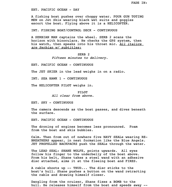 Page One: “The Pacifier” (2005)