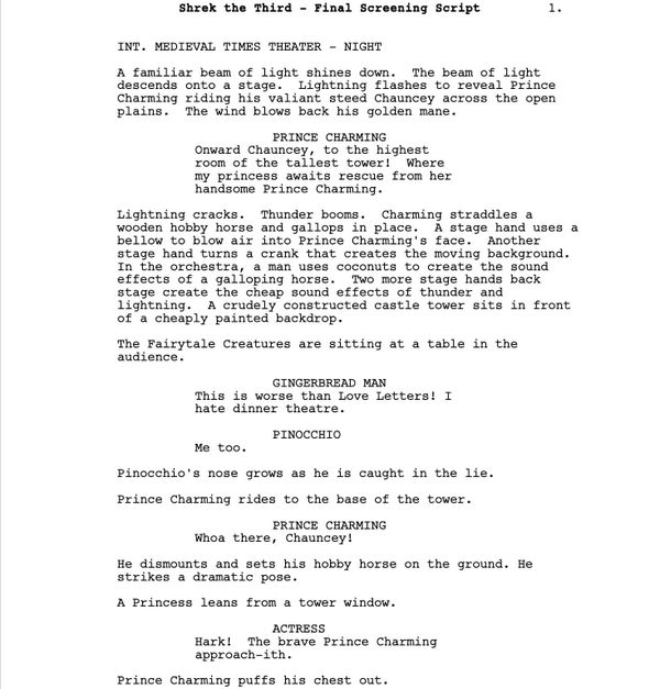 Page One: “Shrek the Third” (2007)