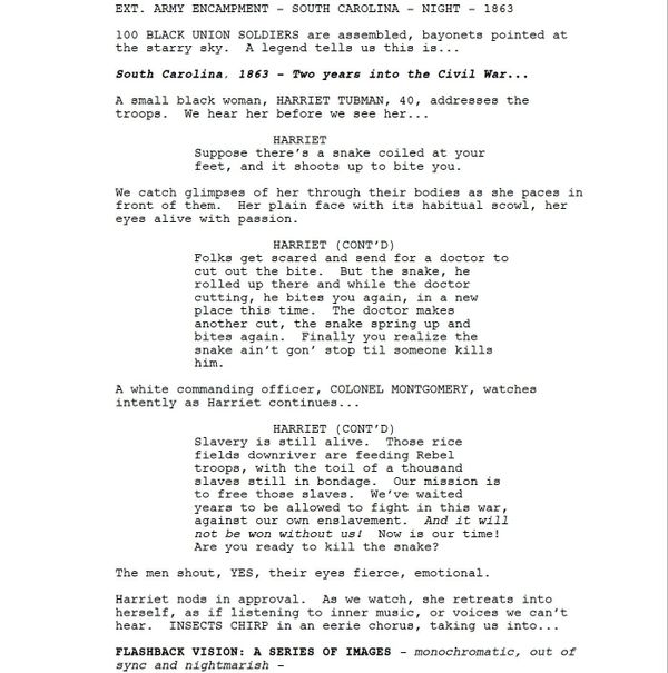 Page One: “Harriet” (2019)