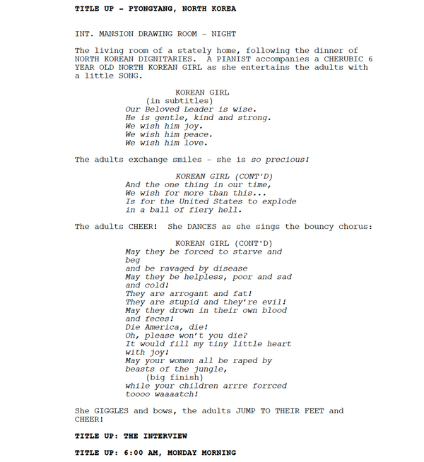 Page One: “The Interview” (2014)