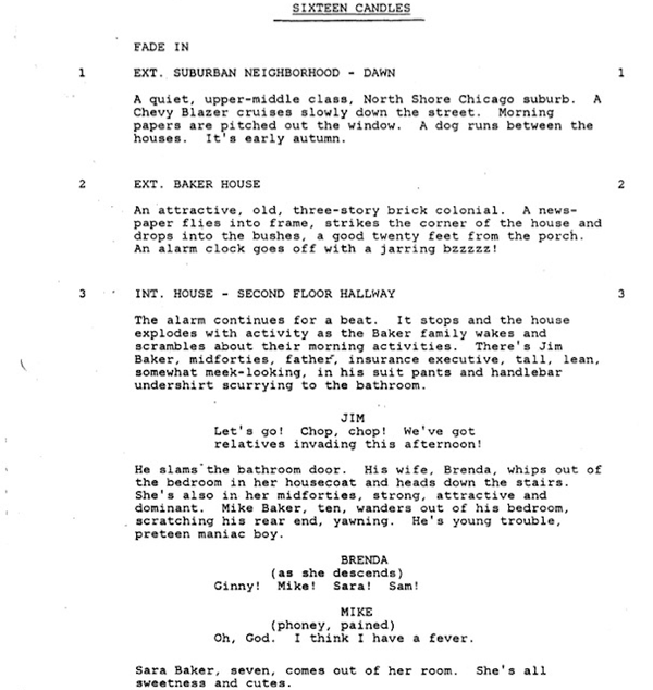 Page One: “Sixteen Candles” (1984)