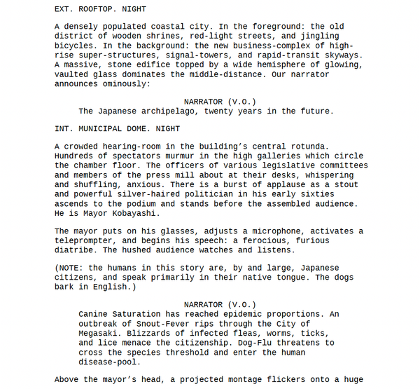 Page One: “Isle of Dogs” (2018)
