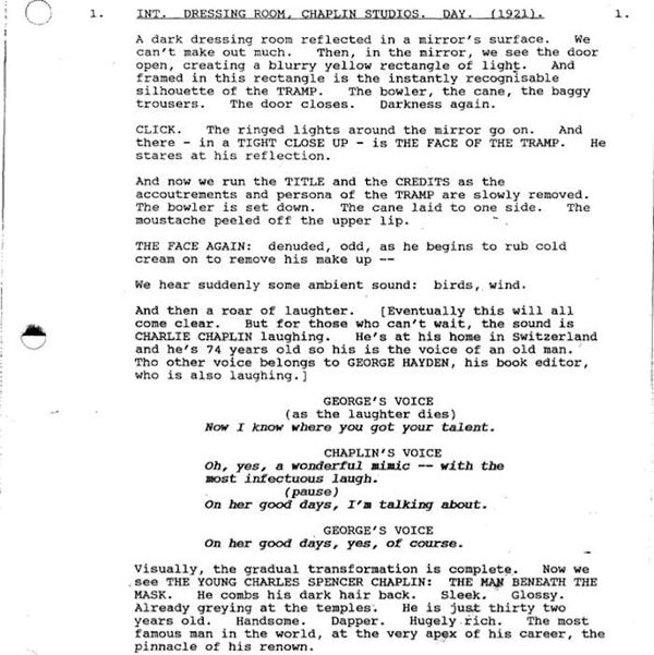 Page One: “Chaplin” (1992)